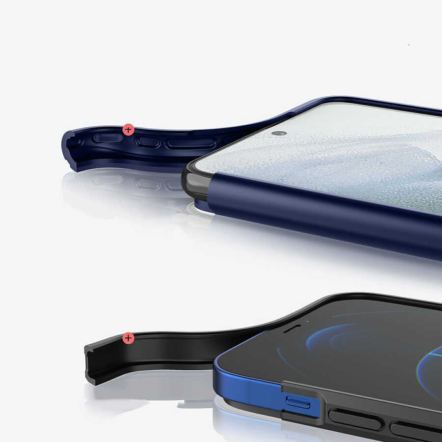 Galaxy S21 Plus Kılıf Wiwu Sand Stone Kapak Kırmızı