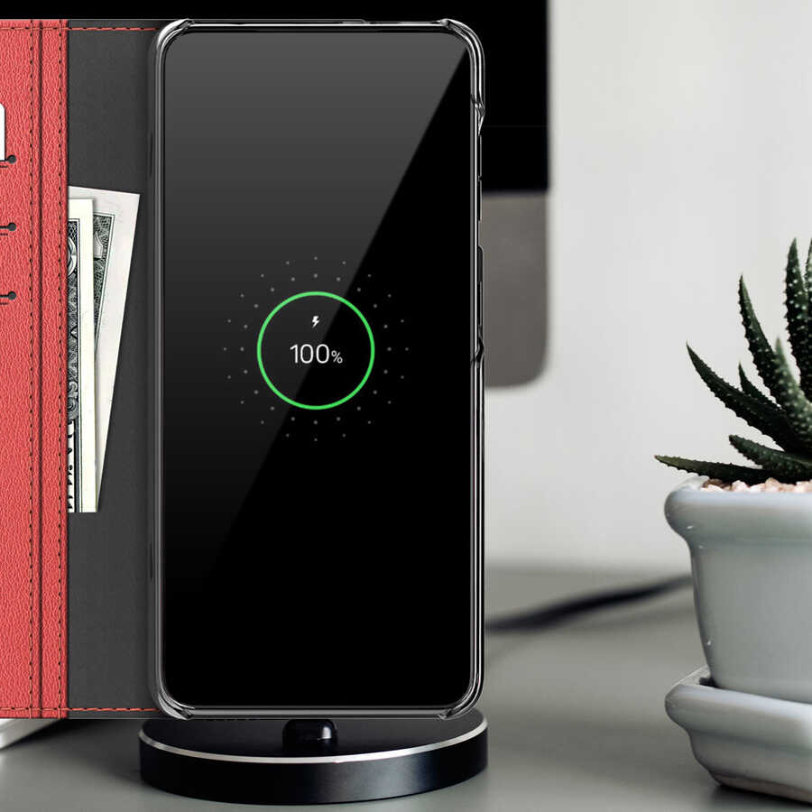 Galaxy S21 Ultra Kılıf Araree Mustang Diary Kılıf Gri