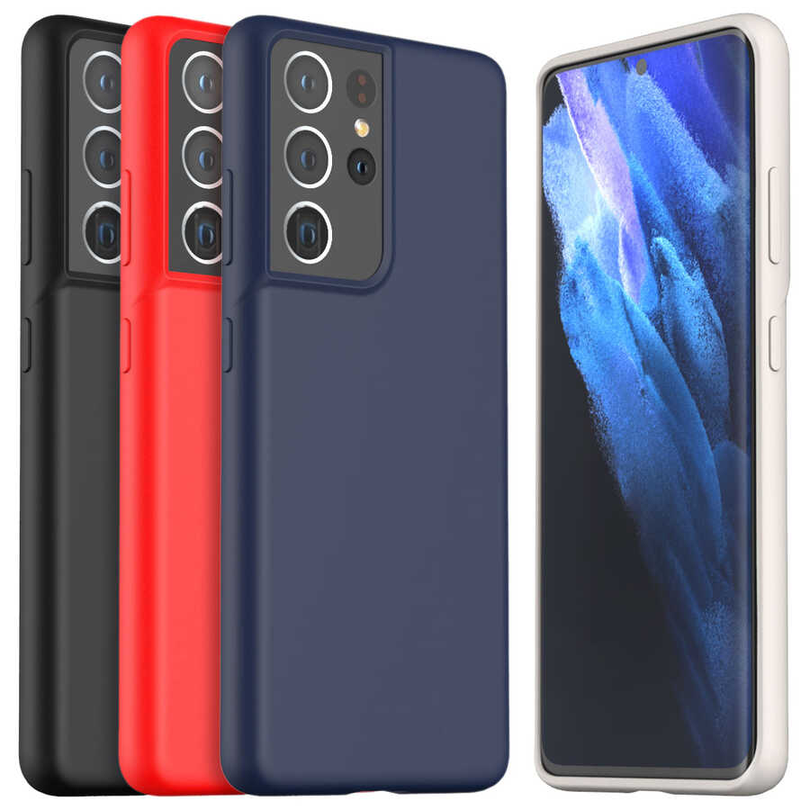 Galaxy S21 Ultra Kılıf Araree Typo Skin Kapak Kırmızı