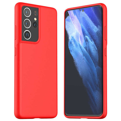 Galaxy S21 Ultra Kılıf Araree Typo Skin Kapak Kırmızı