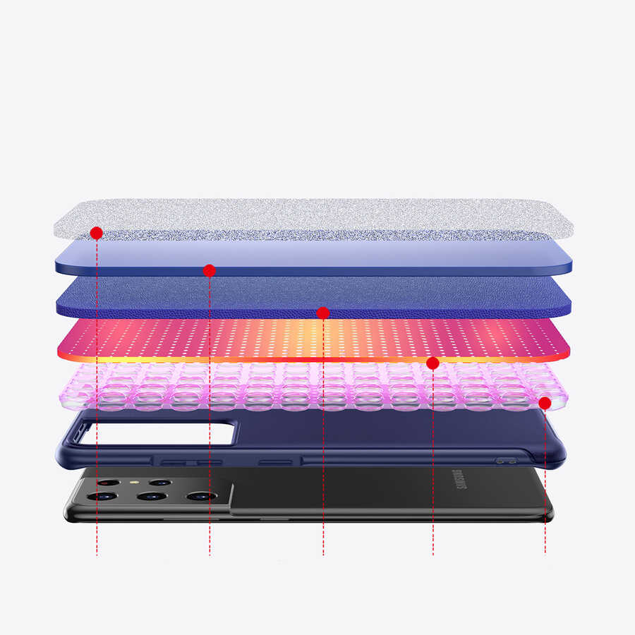 Galaxy S21 Ultra Kılıf Wiwu Sand Stone Kapak Beyaz