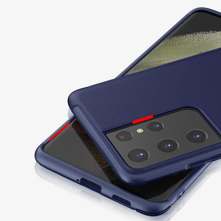 Galaxy S21 Ultra Kılıf Wiwu Sand Stone Kapak Siyah