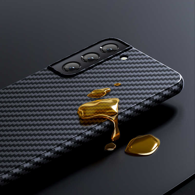 Galaxy S22 Kılıf Benks Kevlar Fiber Kapak Siyah
