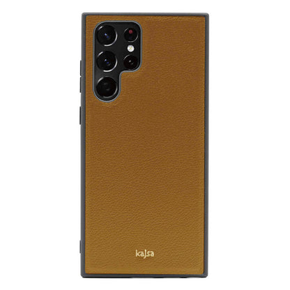 Galaxy S22 Ultra Kılıf Kajsa Luxe Collection Hakiki Deri Kapak