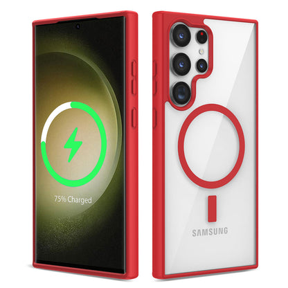 Galaxy S22 Ultra Kılıf M-safe Wireless Şarj Özellikli Silikon Zore Ege Kapak