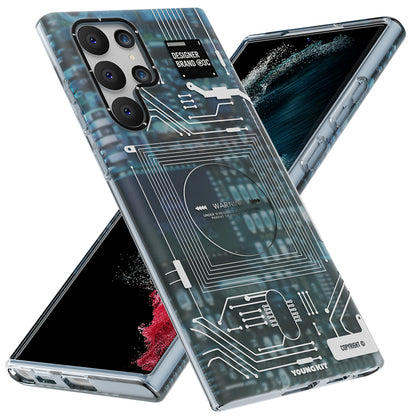 Galaxy S22 Ultra Kılıf YoungKit Technology Serisi Kapak Kırmızı