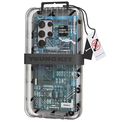 Galaxy S22 Ultra Kılıf YoungKit Technology Serisi Kapak Kırmızı