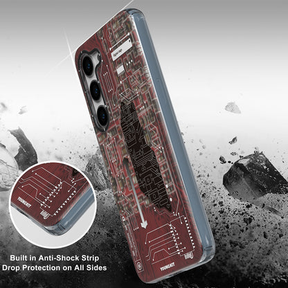 Galaxy S23 Kılıf YoungKit Technology Serisi Kapak Beyaz