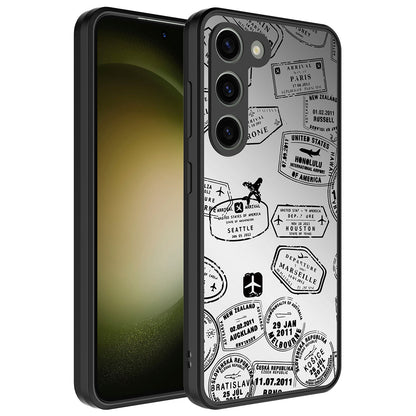 Galaxy S23 Plus Kılıf Aynalı Desenli Kamera Korumalı Parlak Zore Mirror Kapak