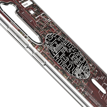 Galaxy S23 Plus Kılıf M-safe Şarj Özellikli YoungKit Technology Serisi Kapak Mavi