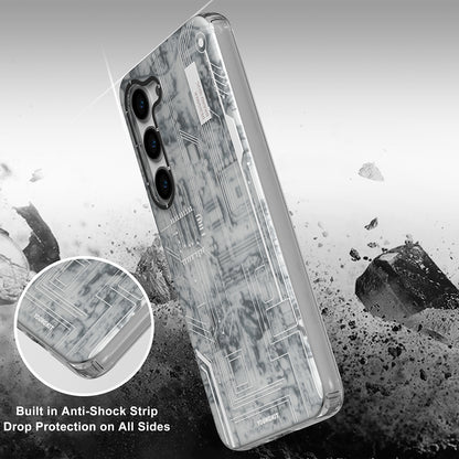 Galaxy S23 Plus Kılıf YoungKit Technology Serisi Kapak Beyaz