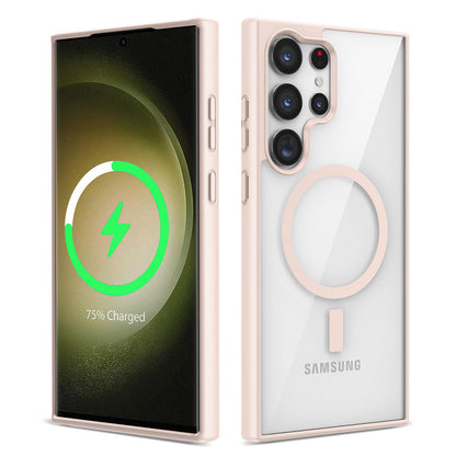 Galaxy S23 Ultra Kılıf M-safe Wireless Şarj Özellikli Silikon Zore Ege Kapak
