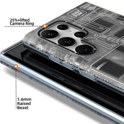 Galaxy S23 Ultra Kılıf YoungKit Technology Serisi Kapak Siyah