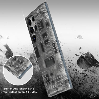 Galaxy S23 Ultra Kılıf YoungKit Technology Serisi Kapak Mavi