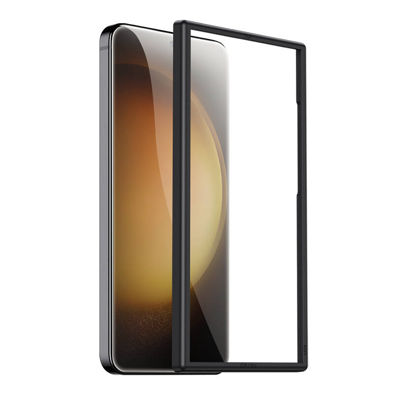 Galaxy S24 Benks Glass Warrior Cam Ekran Koruyucu + Kolay Uygulama Aparatlı Siyah