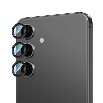 Galaxy S24 CaseWorld Alloy Serisi Oleofobik Anti Reflective Kamera Lens Koruyucu Siyah