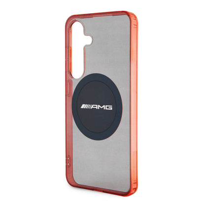 Galaxy S24 Kılıf AMG Orjinal Lisanslı M-safe Şarj Özellikli Transparan Timeless Kapak Siyah