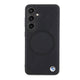 Galaxy S24 Kılıf BMW Orjinal Lisanslı M-safe Şarj Özellikli Yarım Dokulu Circle Leather Kapak