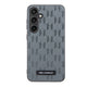 Galaxy S24 Kılıf Karl Lagerfeld Orjinal Lisanslı Saffiano Monogram Metal Logo Kapak Gri