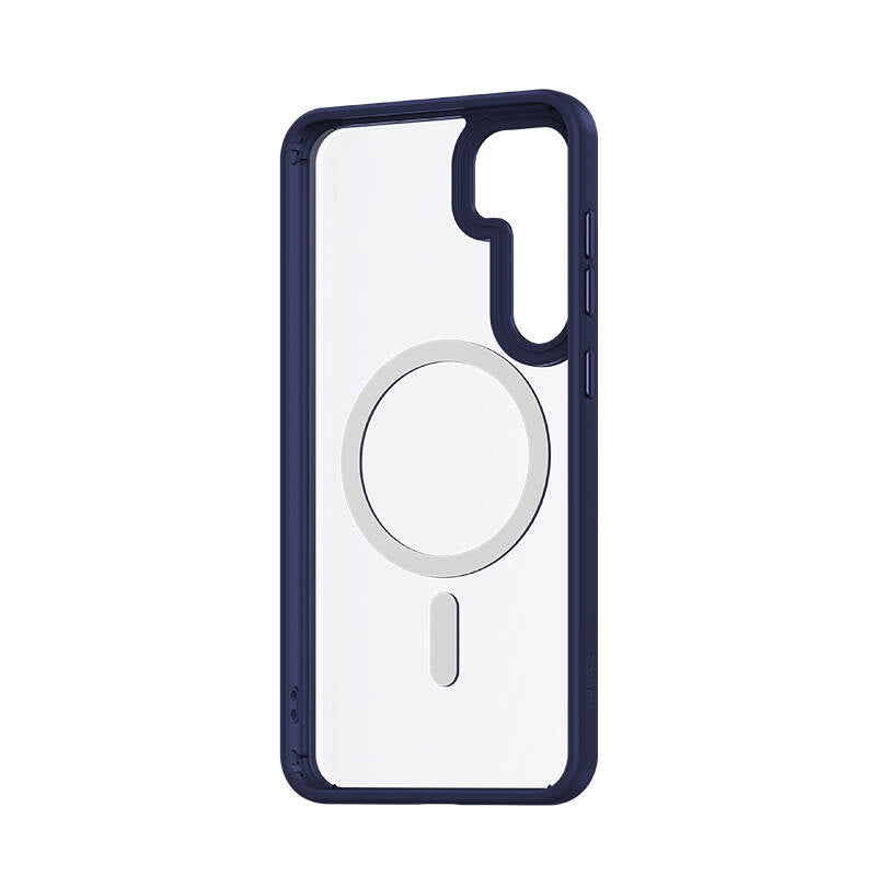 Galaxy S24 Kılıf M-safe Şarj Özellikli Şeffaf Arka Yüzey Benks MagClap TPU Çerçeve Kapak Siyah