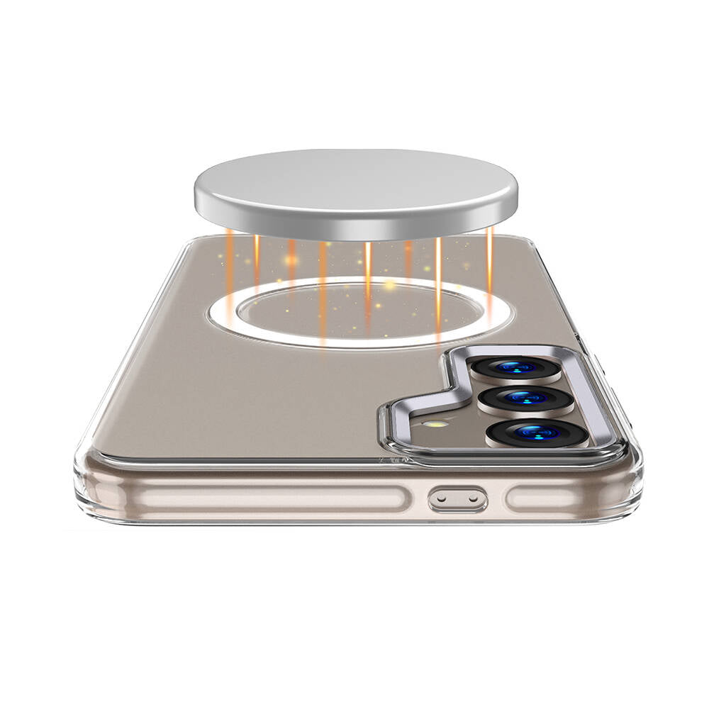 Galaxy S24 Kılıf M-safe Şarj Özellikli Wlons Efsane Kapak Renksiz