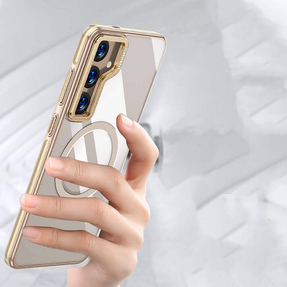 Galaxy S24 Kılıf M-safe Şarj Özellikli Wlons Standlı Efsane Kapak Mor