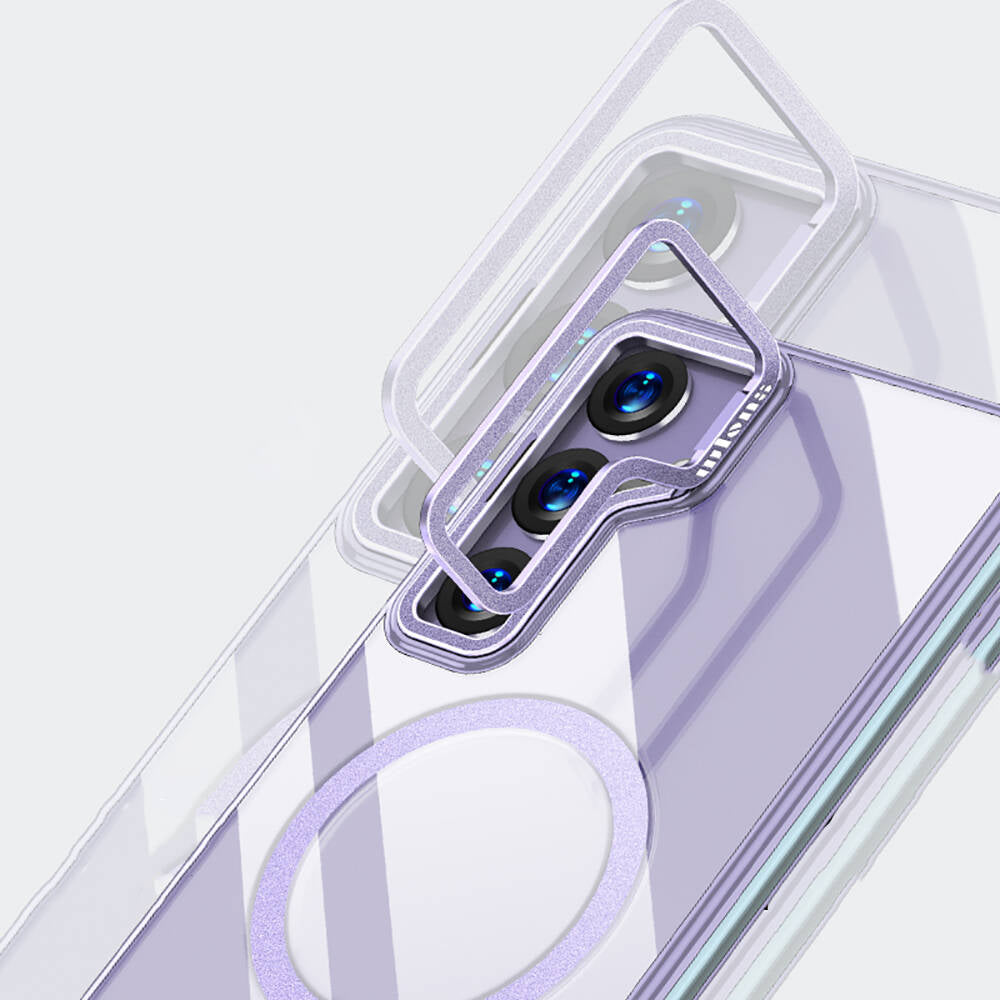 Galaxy S24 Kılıf M-safe Şarj Özellikli Wlons Standlı Efsane Kapak Mor