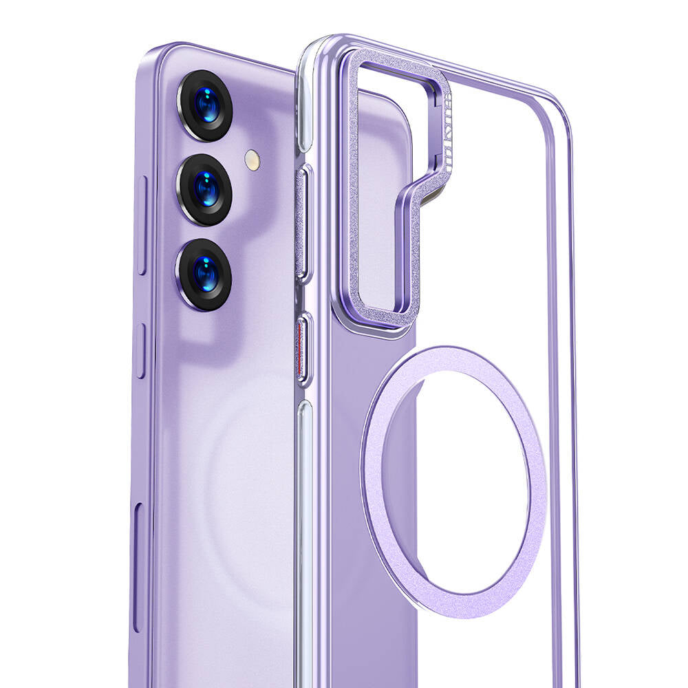 Galaxy S24 Kılıf M-safe Şarj Özellikli Wlons Standlı Efsane Kapak Siyah