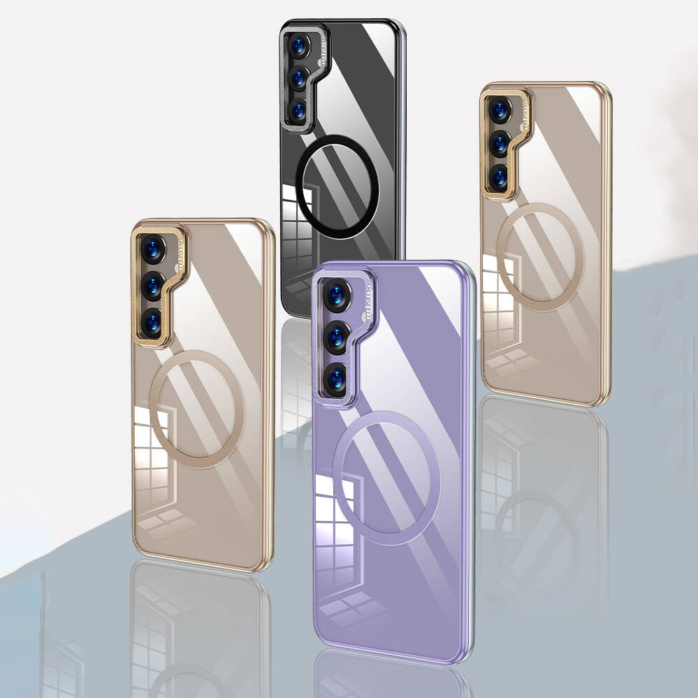 Galaxy S24 Kılıf M-safe Şarj Özellikli Wlons Standlı Efsane Kapak Siyah