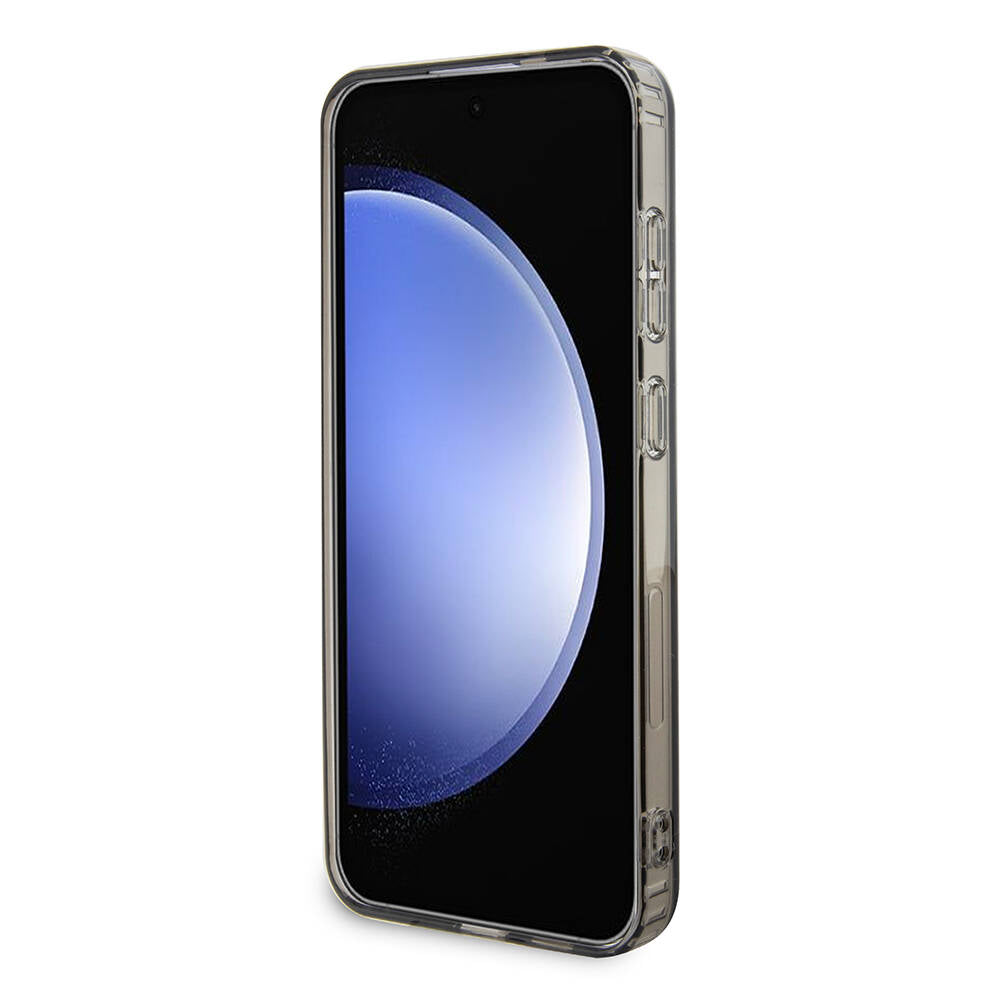 Galaxy S24 Plus Kılıf Karl Lagerfeld Orjinal Lisanslı M-safe Şarj Özellikli Karl & Choupette IML Baskılı Kapak Siyah