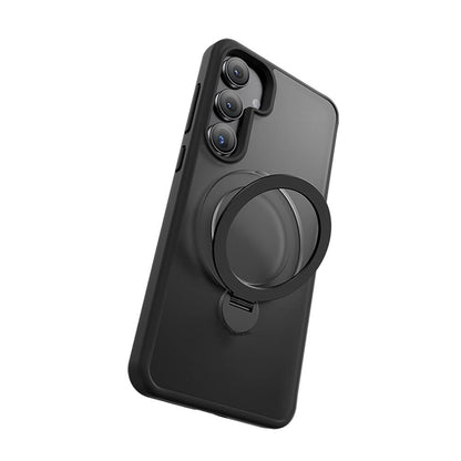 Galaxy S24 Plus Kılıf M-safe Şarj Özellikli Benks Standlı Mist Protective Kapak Siyah