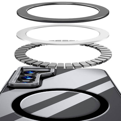 Galaxy S24 Plus Kılıf M-safe Şarj Özellikli Wlons Standlı Efsane Kapak Gold