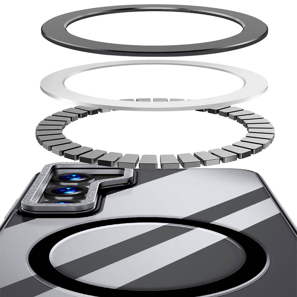 Galaxy S24 Plus Kılıf M-safe Şarj Özellikli Wlons Standlı Efsane Kapak Siyah