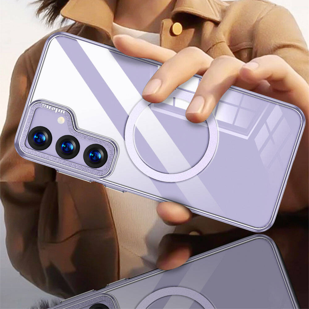 Galaxy S24 Plus Kılıf M-safe Şarj Özellikli Wlons Standlı Efsane Kapak Gold