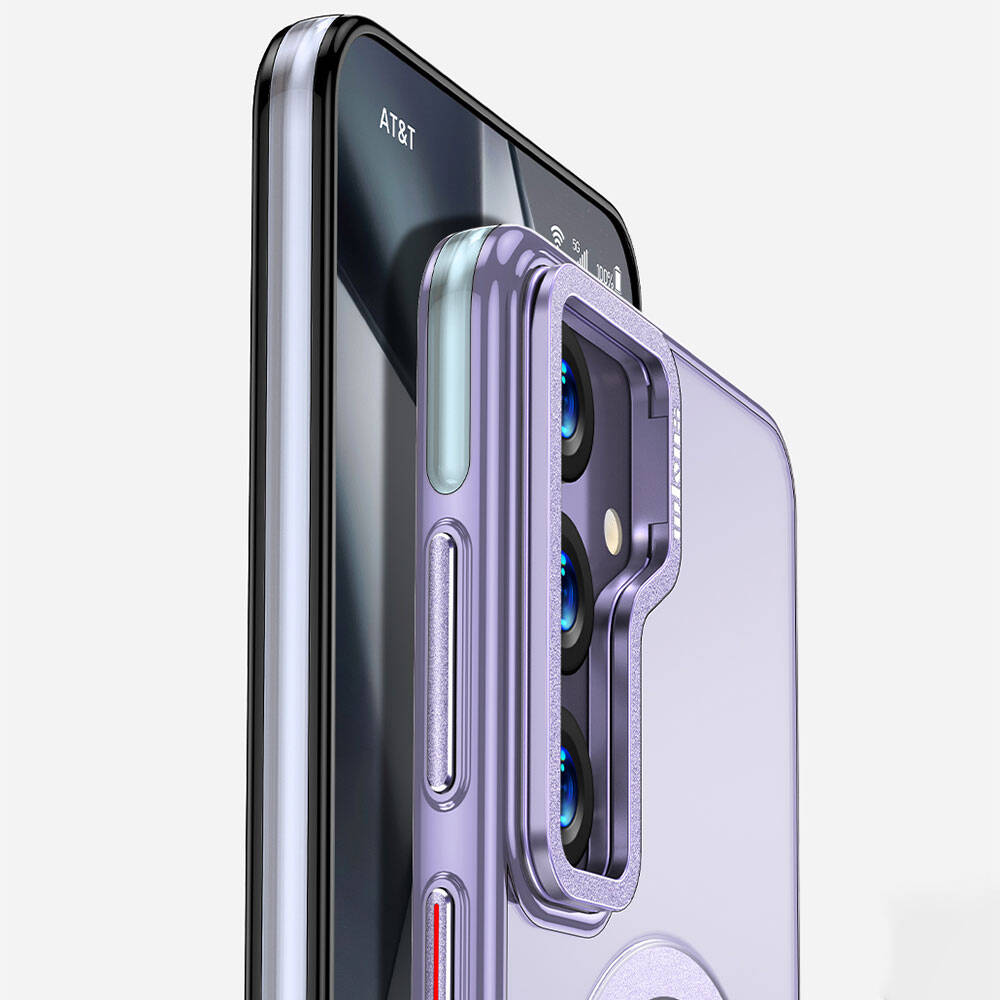 Galaxy S24 Plus Kılıf M-safe Şarj Özellikli Wlons Standlı Efsane Kapak Gold