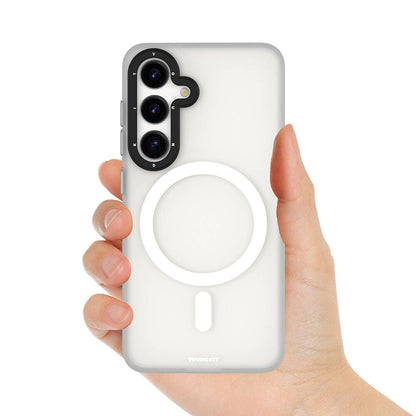 Galaxy S24 Plus Kılıf M-safe Şarj Özellikli Youngkit Hidden Sand Serisi Kapak Siyah