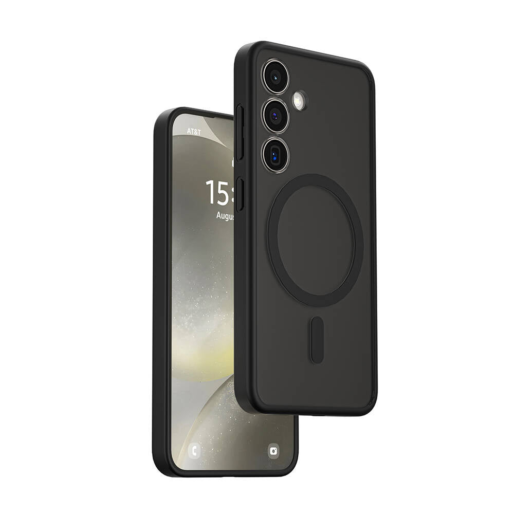 Galaxy S24 Plus Kılıf Wiwu FGG-024 M-safe Şarj Özellikli Lekelere Dayanıklı Kapak Siyah