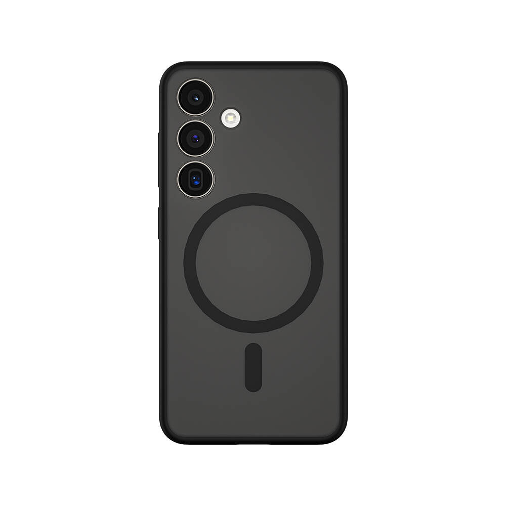 Galaxy S24 Plus Kılıf Wiwu FGG-024 M-safe Şarj Özellikli Lekelere Dayanıklı Kapak Siyah