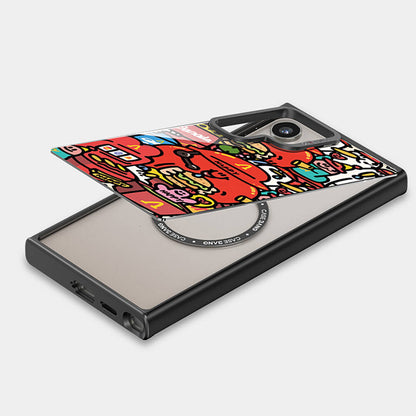 Galaxy S24 Plus M-safe Şarj Özellikli Casebang Ahhey Serisi Arka Panel Kırmızı