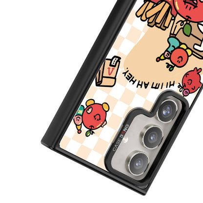 Galaxy S24 Plus M-safe Şarj Özellikli Casebang Ahhey Serisi Arka Panel Kırmızı