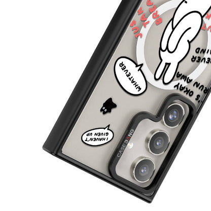 Galaxy S24 Plus M-safe Şarj Özellikli Casebang Chill Out Serisi Mıknatıslı Arka Panel Siyah