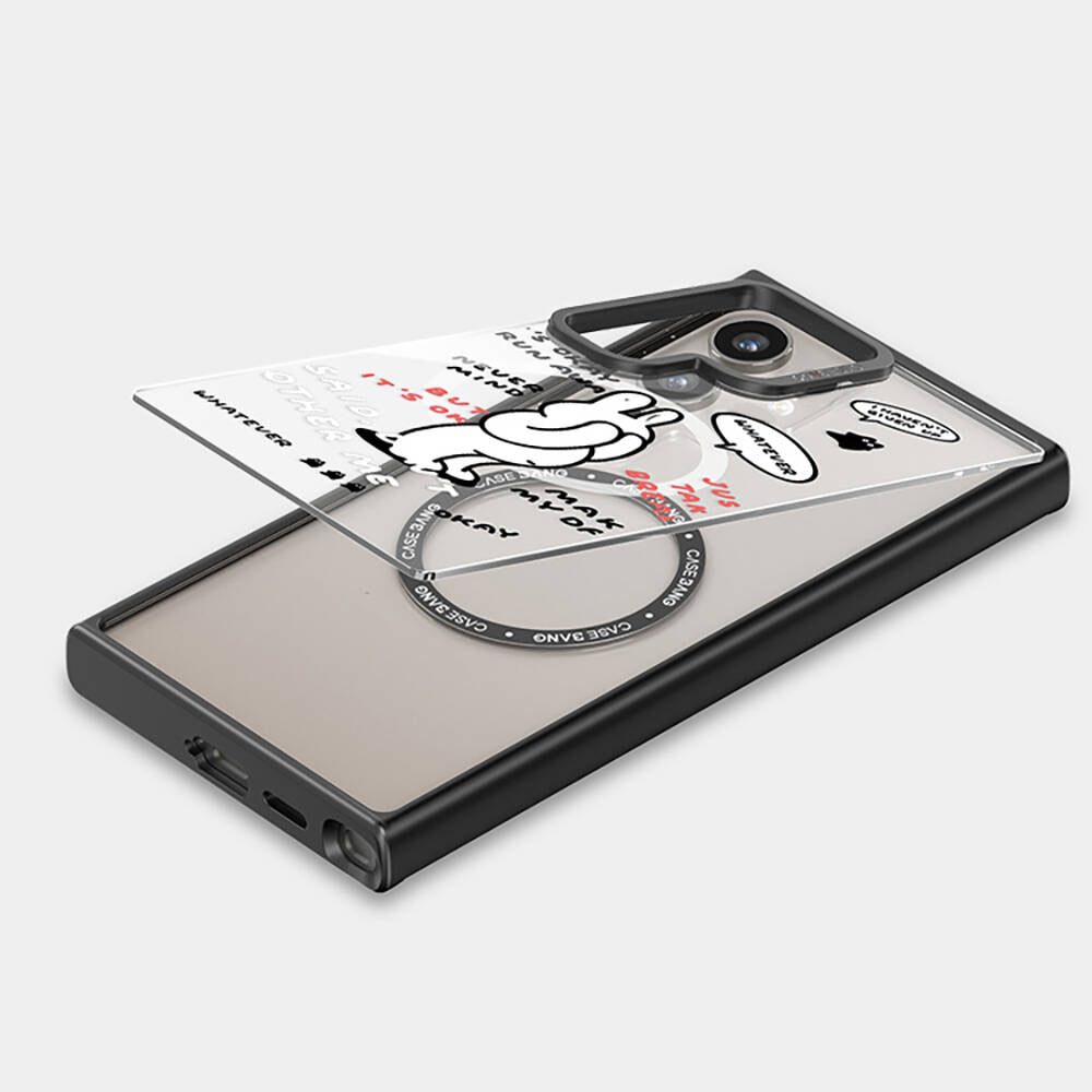 Galaxy S24 Plus M-safe Şarj Özellikli Casebang Chill Out Serisi Mıknatıslı Arka Panel Siyah