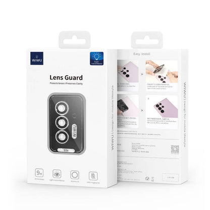 Galaxy S24 Plus Wiwu LG-008 Lens Guard Darbelere Karşı Dayanıklı Kamera Lens Koruyucu Şeffaf