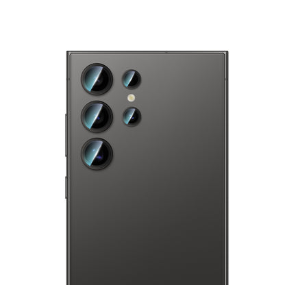 Galaxy S24 Ultra CaseWorld Alloy Serisi Oleofobik Anti Reflective Kamera Lens Koruyucu Siyah