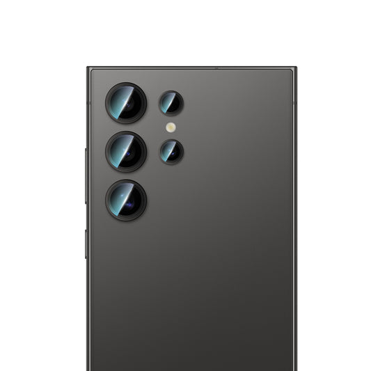 Galaxy S24 Ultra CaseWorld Alloy Serisi Oleofobik Anti Reflective Kamera Lens Koruyucu Siyah