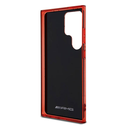 Galaxy S24 Ultra Kılıf AMG Orjinal Lisanslı Çift Katmanlı Dörtgen Desenli Kapak Siyah