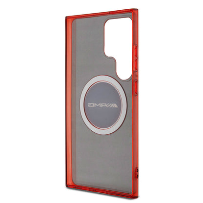 Galaxy S24 Ultra Kılıf AMG Orjinal Lisanslı M-safe Şarj Özellikli Transparan Timeless Kapak Siyah