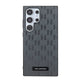 Galaxy S24 Ultra Kılıf Karl Lagerfeld Orjinal Lisanslı Saffiano Monogram Metal Logo Kapak Gri