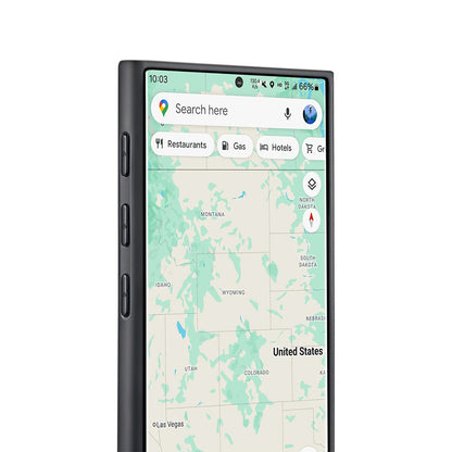 Galaxy S24 Ultra Kılıf M-safe Şarj Özellikli Aramid Fiber 3 Fonksiyon Butonlu Pitaka PinButton Serisi Kapak Siyah-Gri