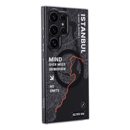 Galaxy S24 Ultra Kılıf M-safe Şarj Özellikli Benks City Serisi Kapak Siyah